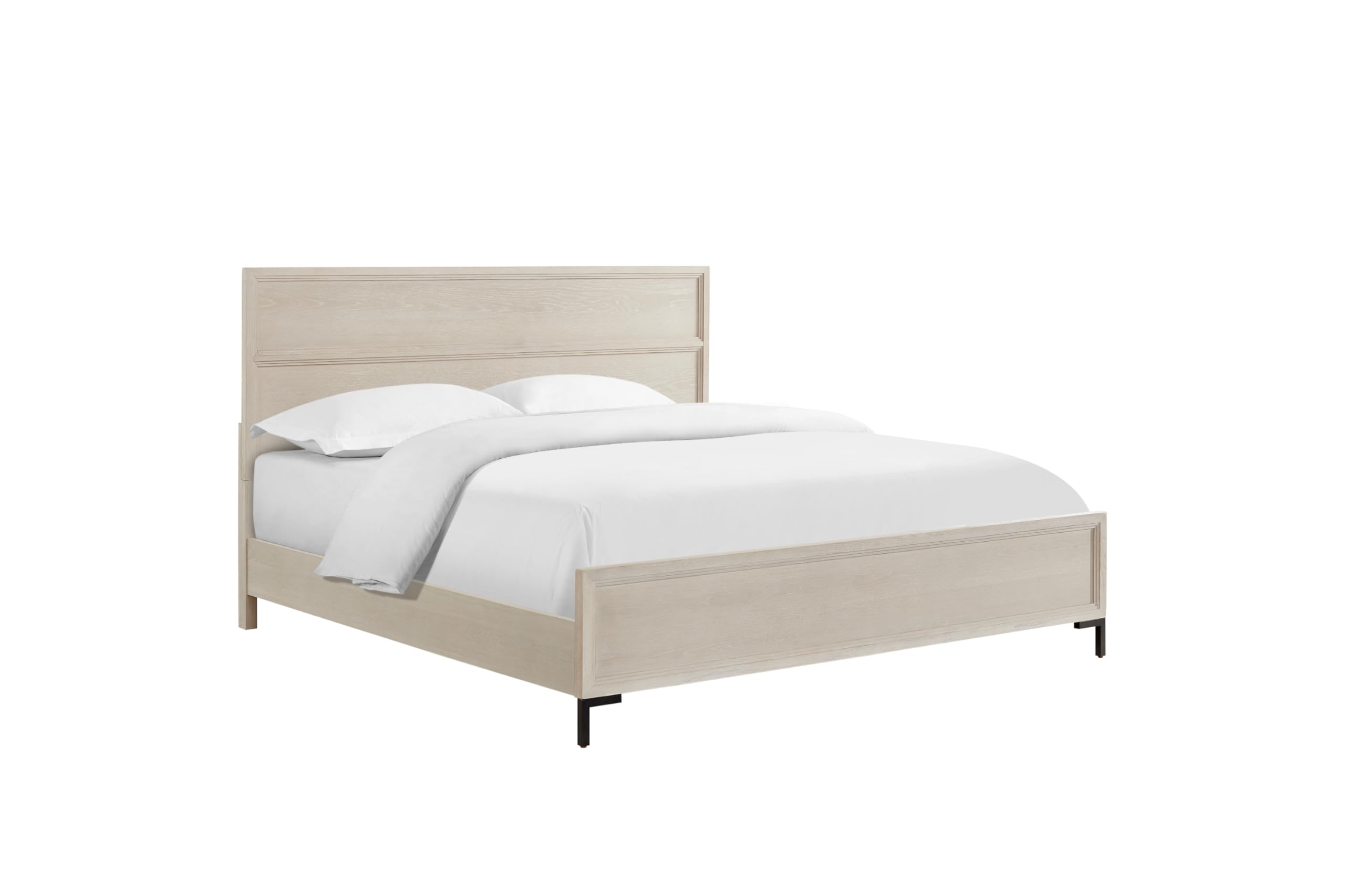 Alpine Furniture Bradley Platform, King (U.S. Standard), Antique White