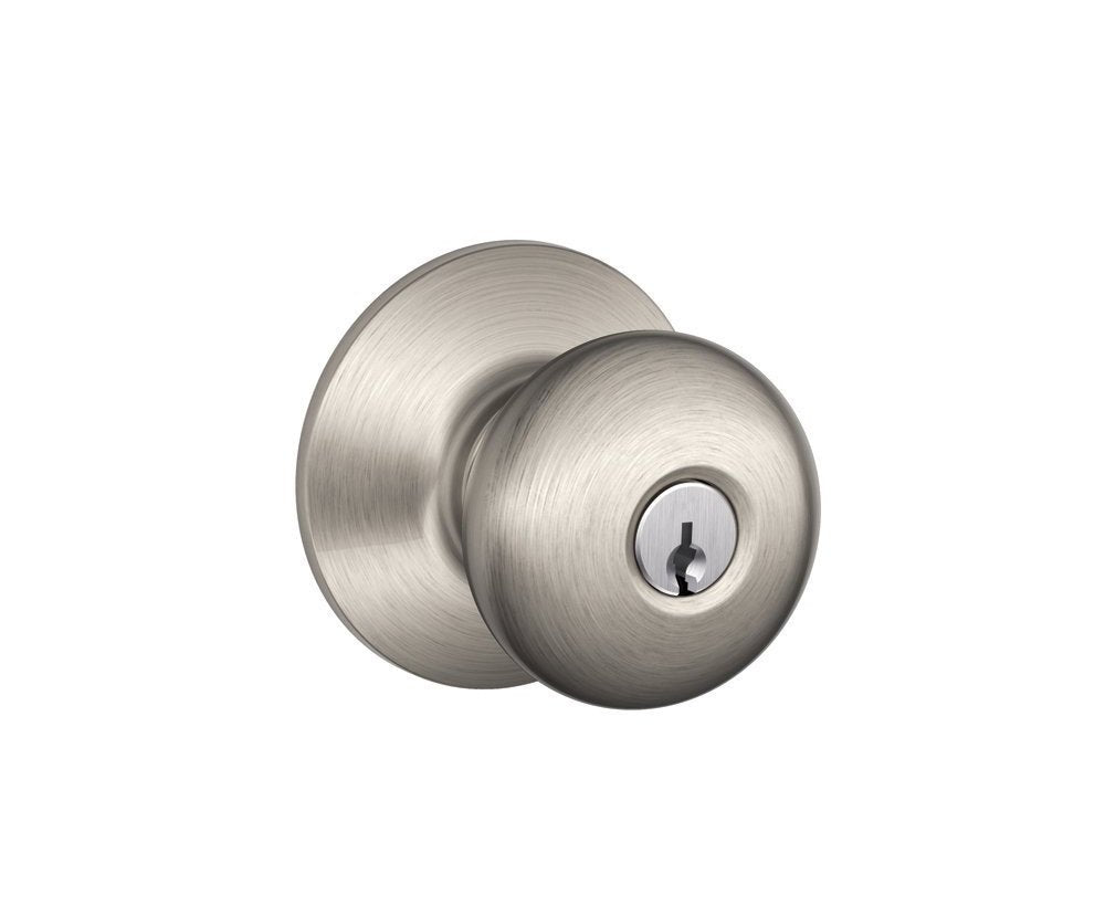 Schlage F51Ply619 Plymouth Entrance, Satin Nickel