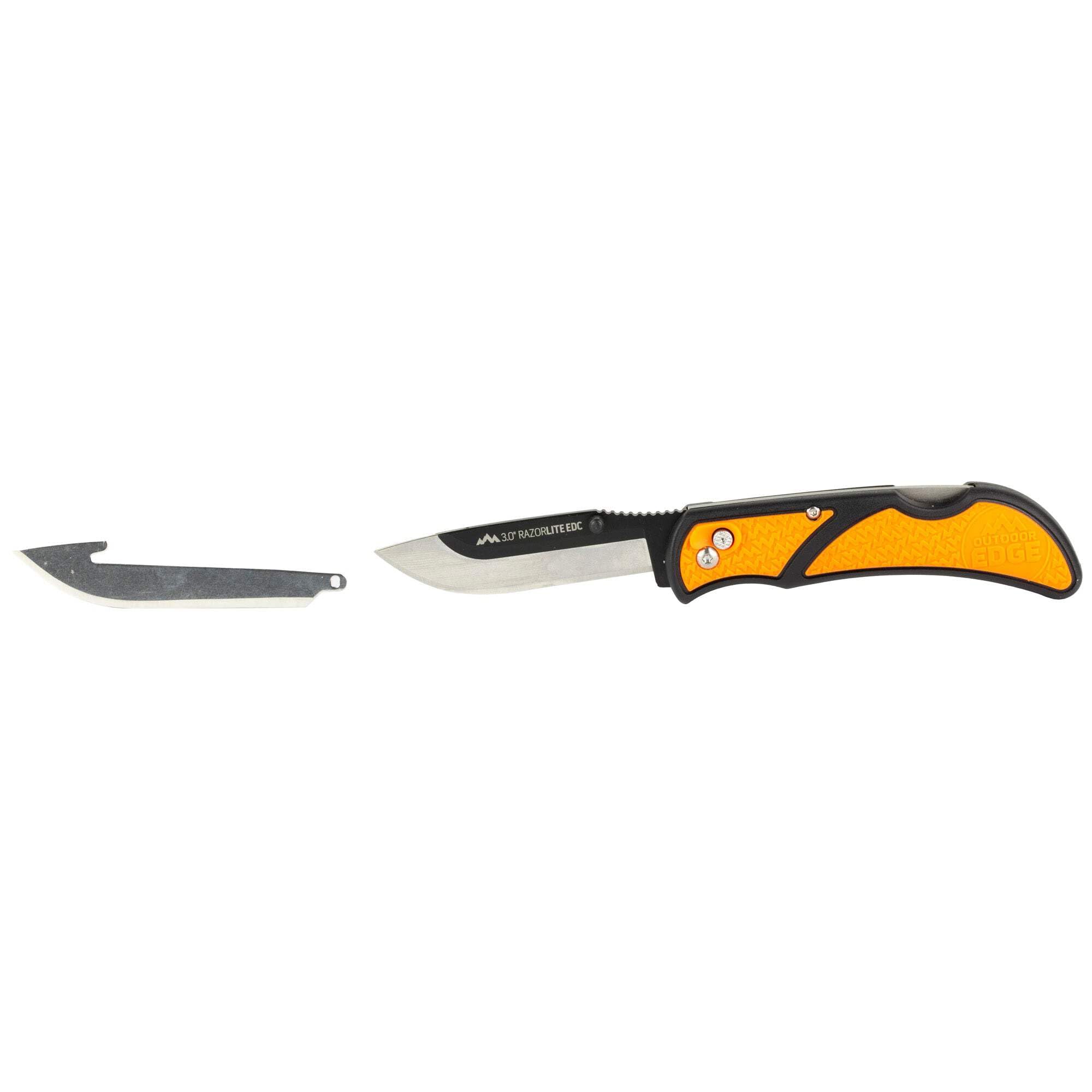 Outdoor Edge RazorLite Orange 420J2 Stainless Steel > 6 in. Knife Set, (Pack of 1)