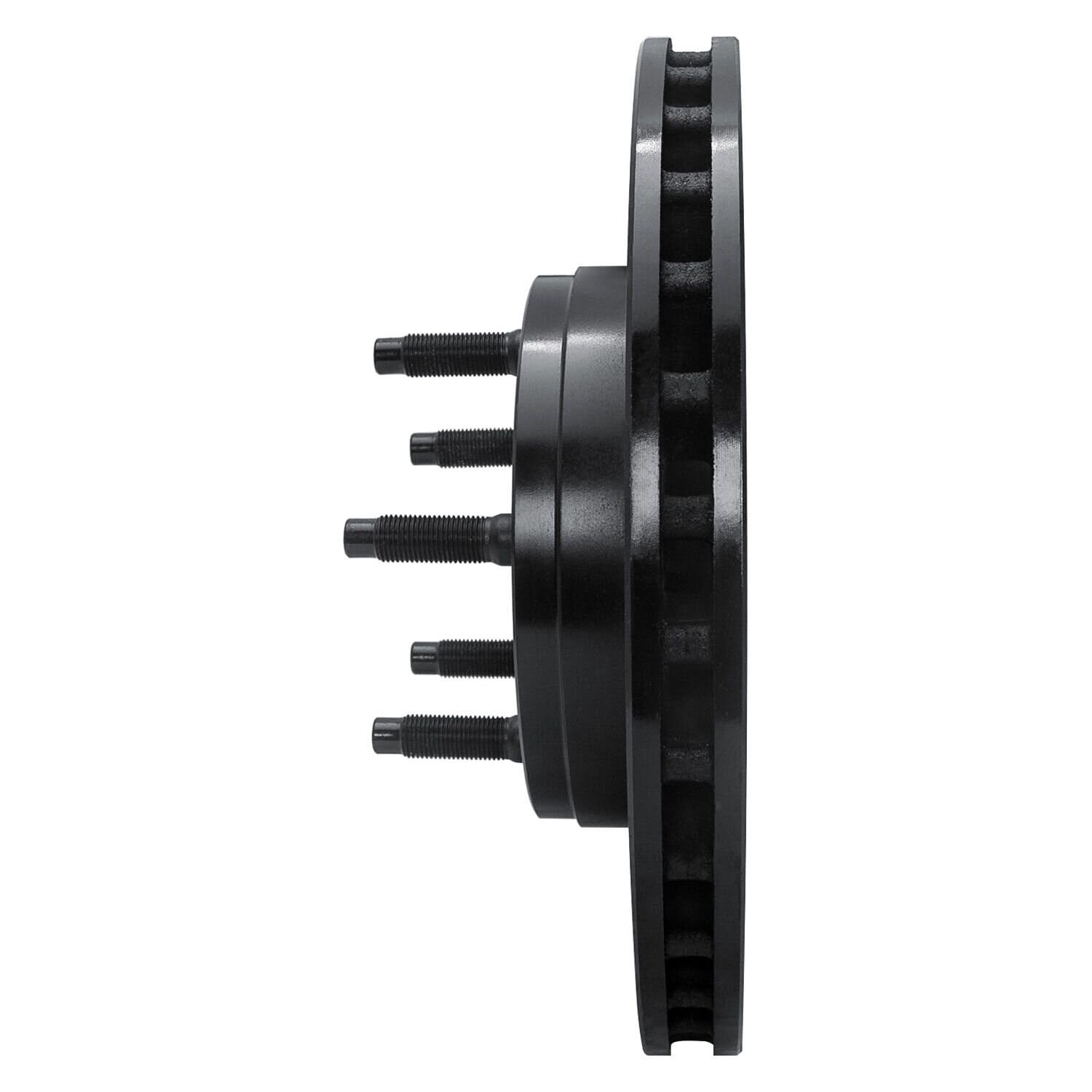 R1 Concepts Brake Rotor Drilled and Slotted Black ECB-54156L