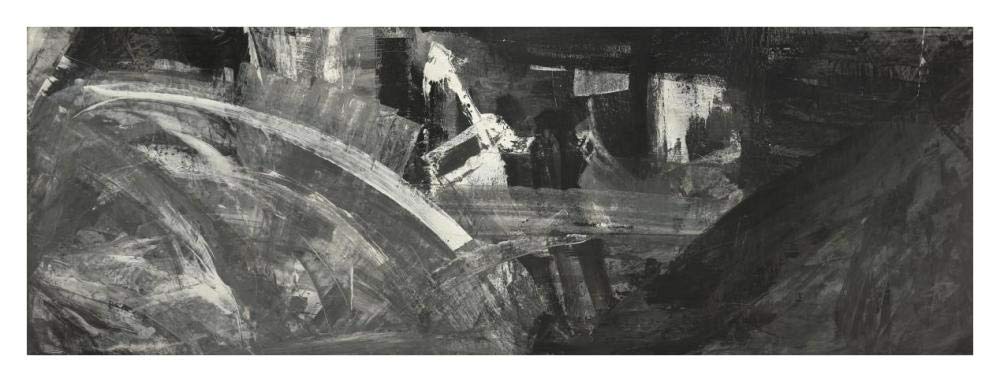 Sfumature di grigio II-Paper Art-38x14”