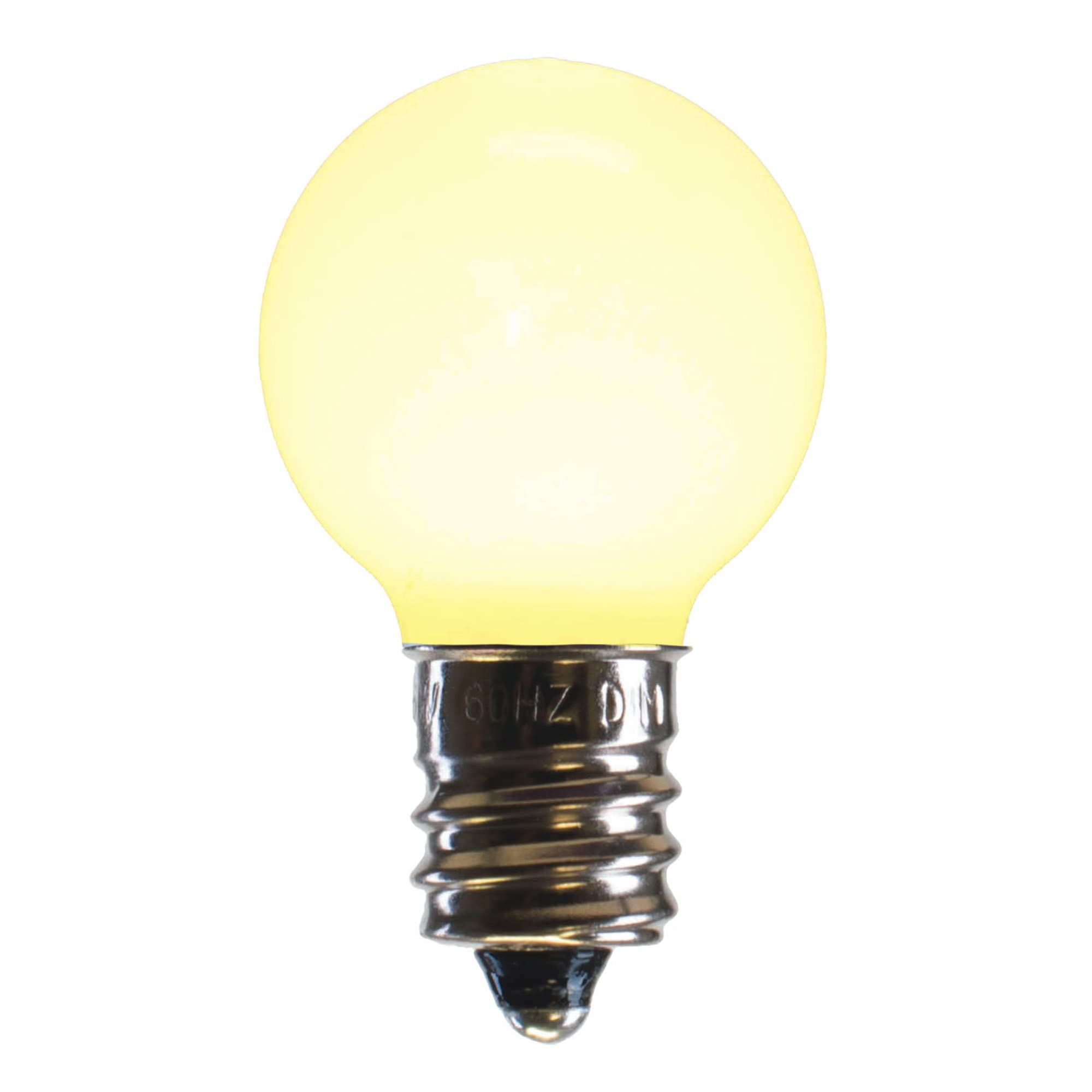 Casafoyer  G30 WmWht Ceramic LEDBulb E12 .96W 25Bx - XLEDCG31-25 - (Pack Of 2)
