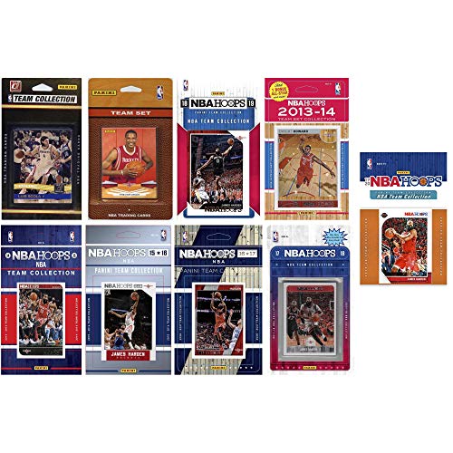 NBA Houston Rockets 9 Different Licensed Trading Card Team Sets