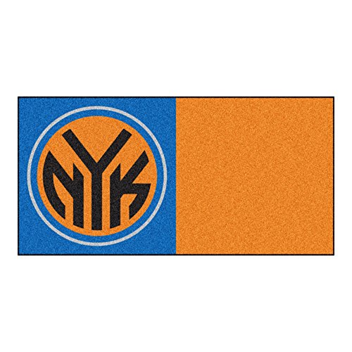 Fanmats Nba New York Knicks Nylon Face Team Carpet Tiles