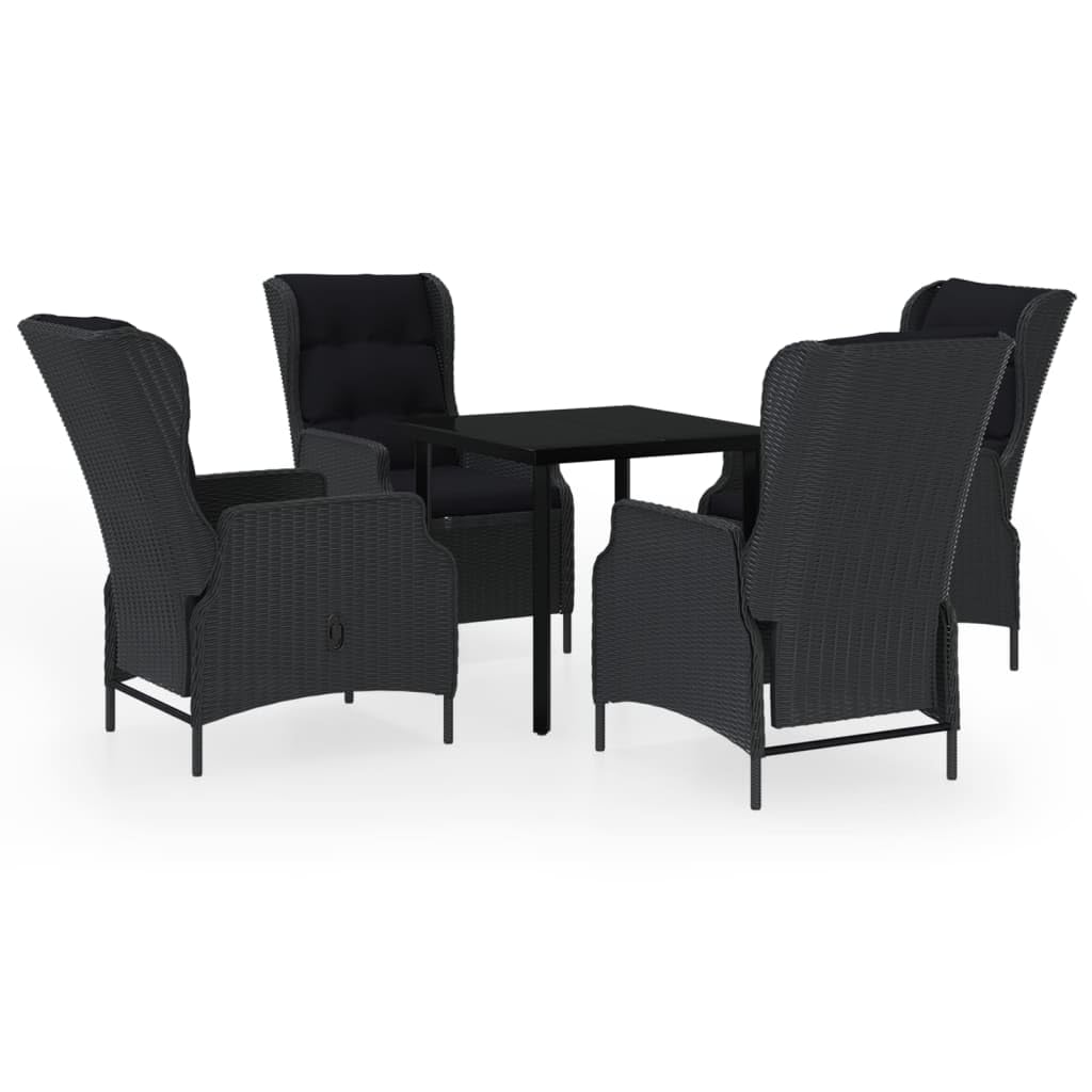 vidaXL 3 Piece Patio Dining Set Dark Gray, 3099637