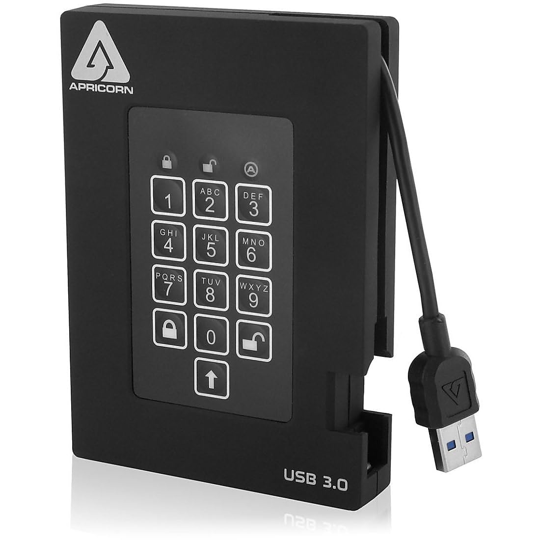 500GB FORTRESS FIPS PORTABLE USB HDD HW ENCRYPTED