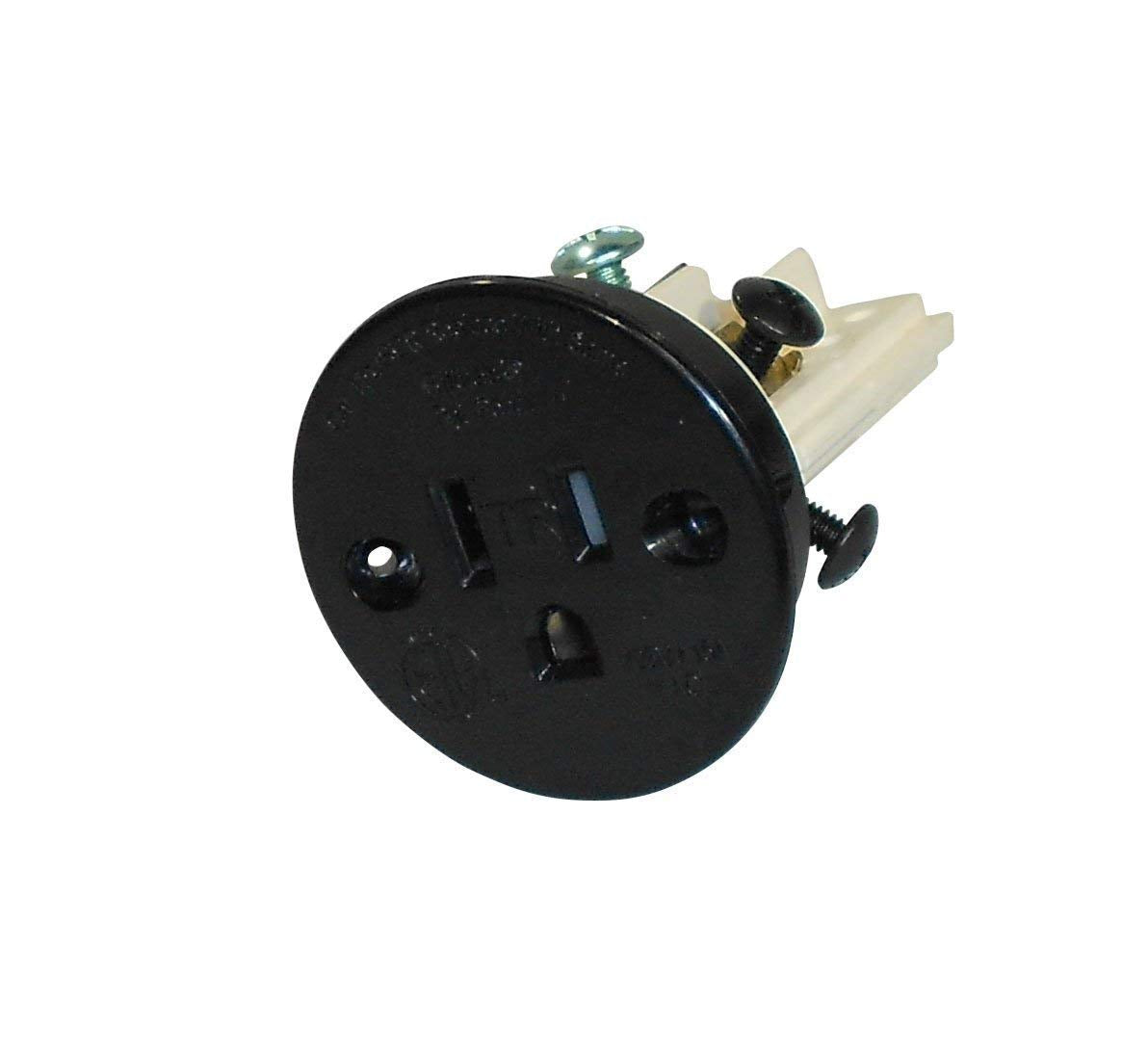 Sillites Scrmb Tamper-Resistant Self-Contained Receptacle 15 Amp 120 Volt Black