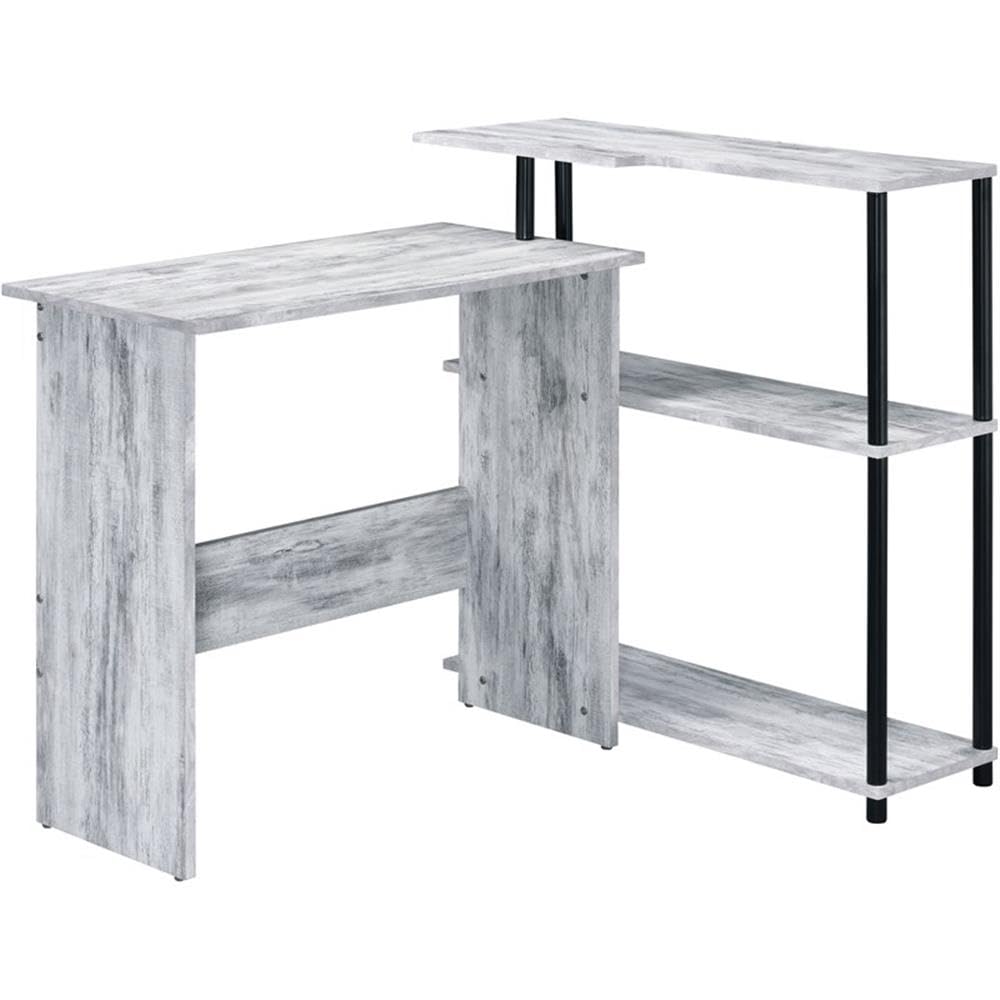 Writing Desk, Antique White & Black Finish