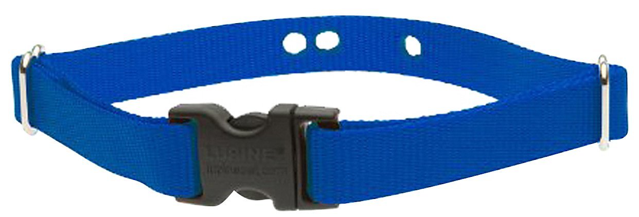 Lupine Pet 2 Hole Adjustable Nylon Replacement Collar Strap 3/4 inch Medium Blue