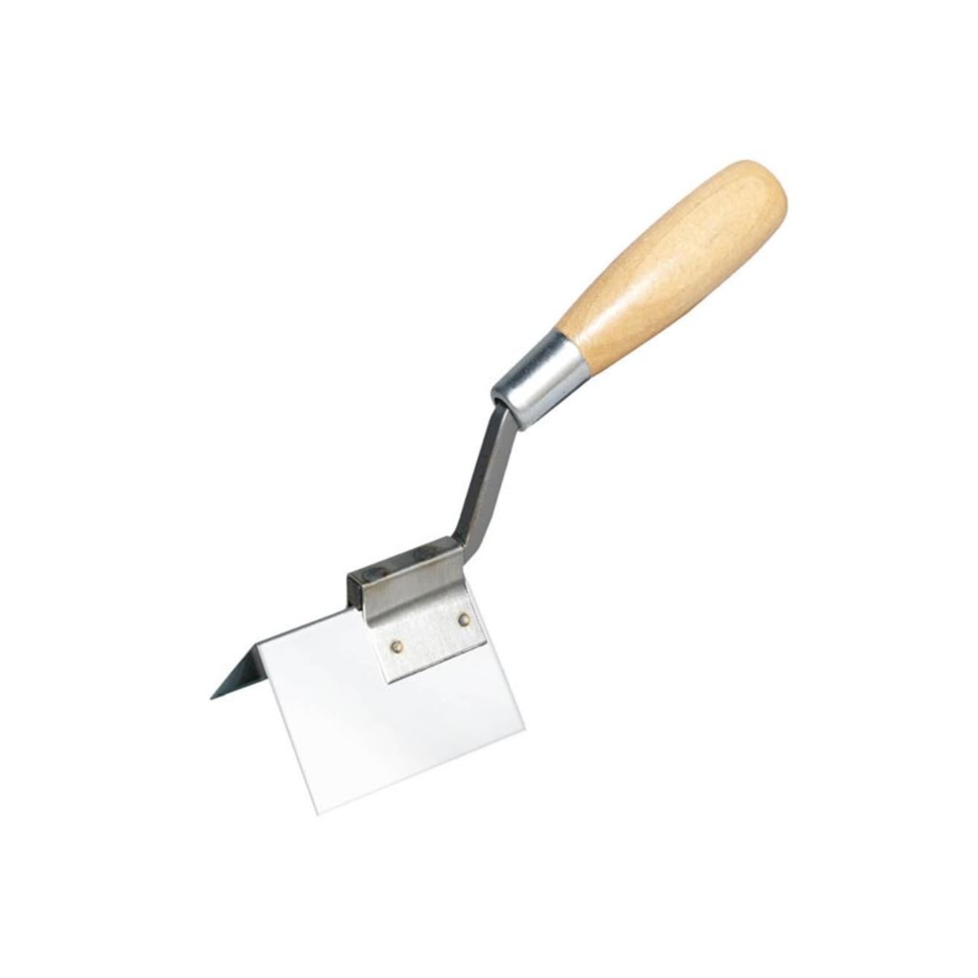 Bon 13-298 Corner Trowel - OutsideStainless Steel 1 1/2-inch X 1 1/2-inch - Wood Handle