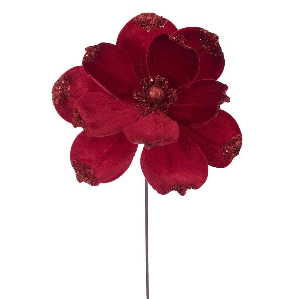 Casafoyer 21.5” Red Velvet Magnolia 13” Flwr 4/Bag - (Pack Of 2)