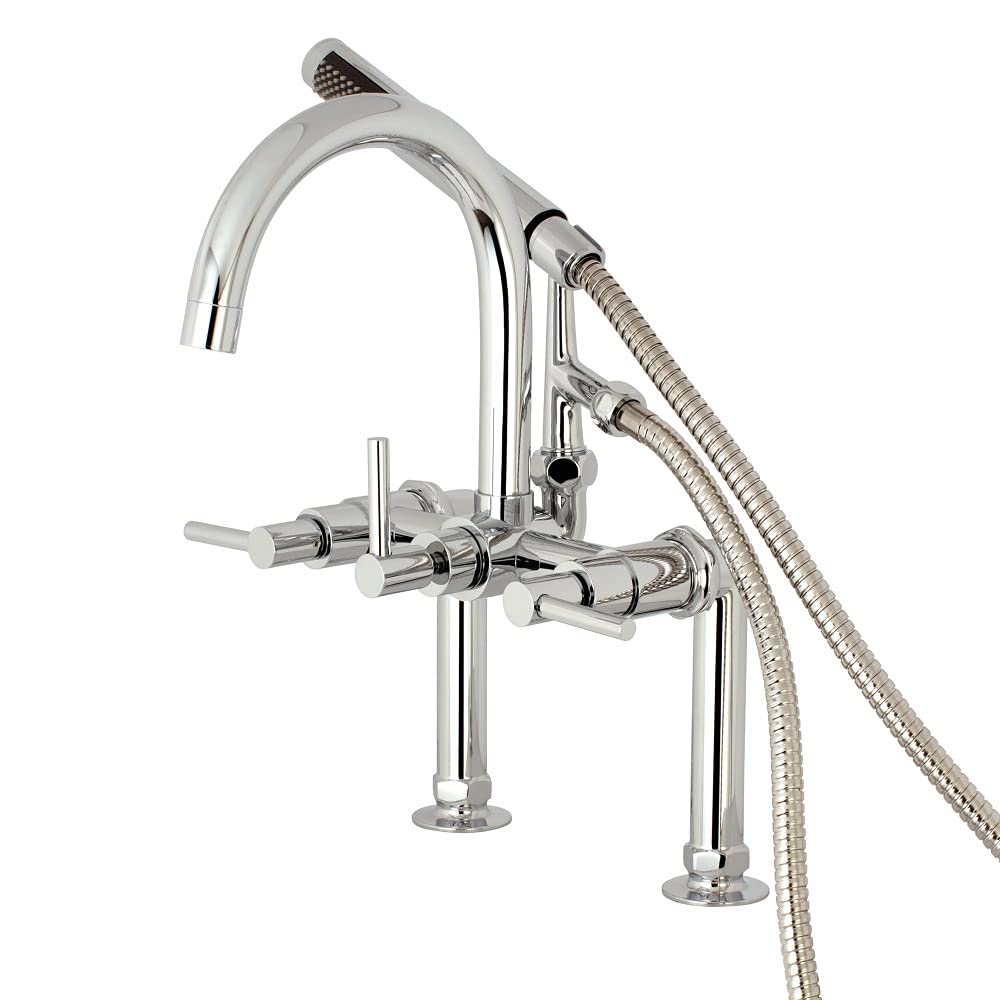 Kingston Brass Ae8101Dl Concord Clawfoot Tub Faucet, 9.31 X 6.94 X 4.69, Polished Chrome