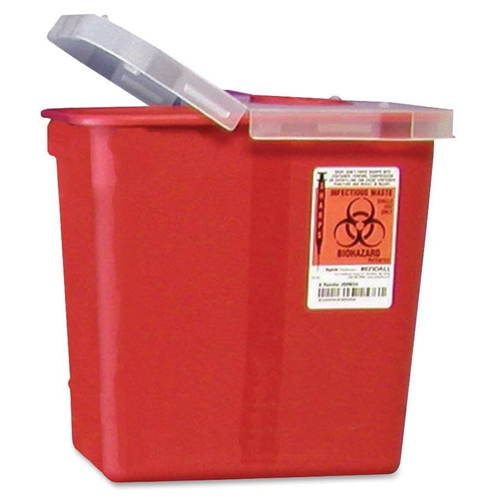 Sharps Hinged Lid Container