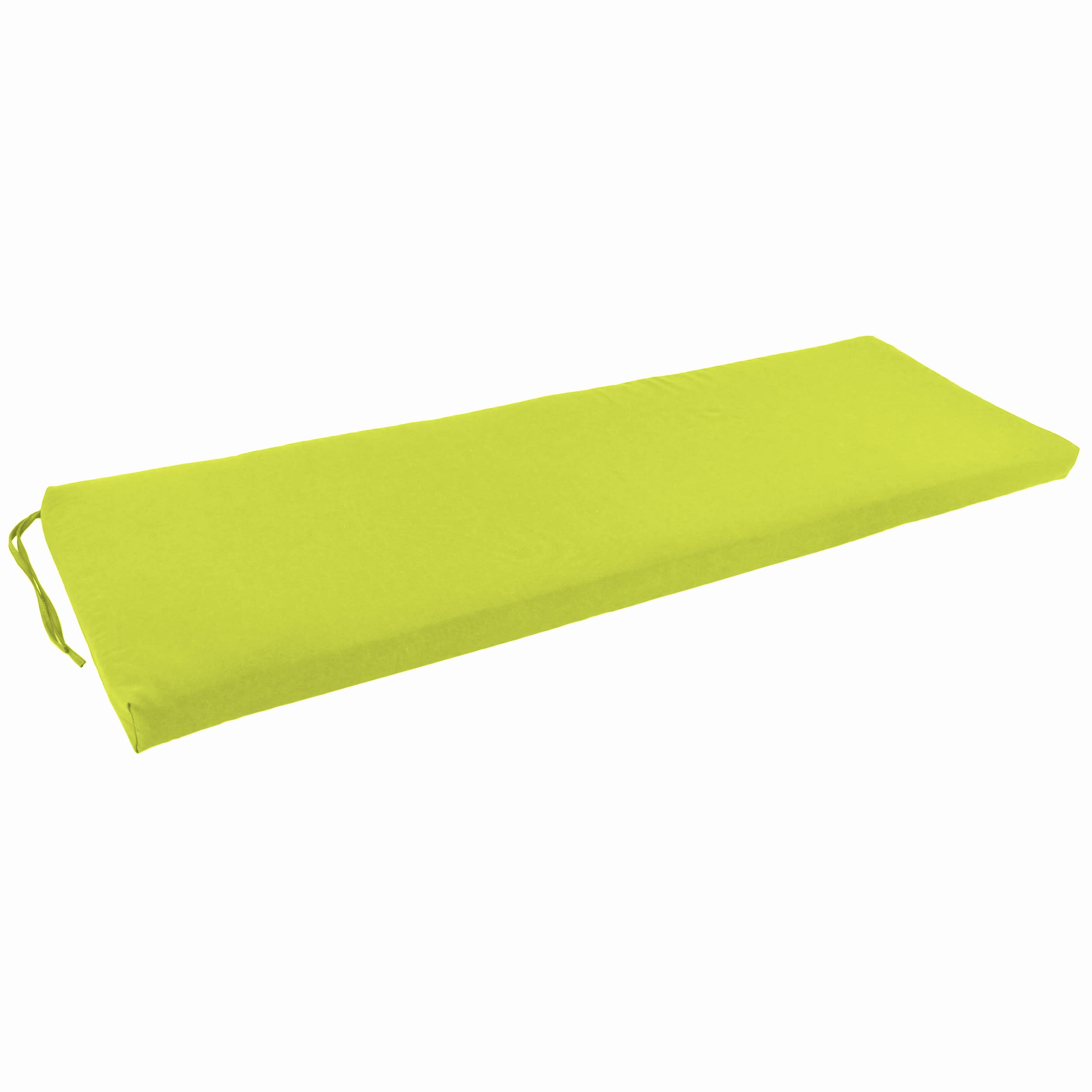 60-inch by 19-inch Spun Polyester Bench Cushion - Lime