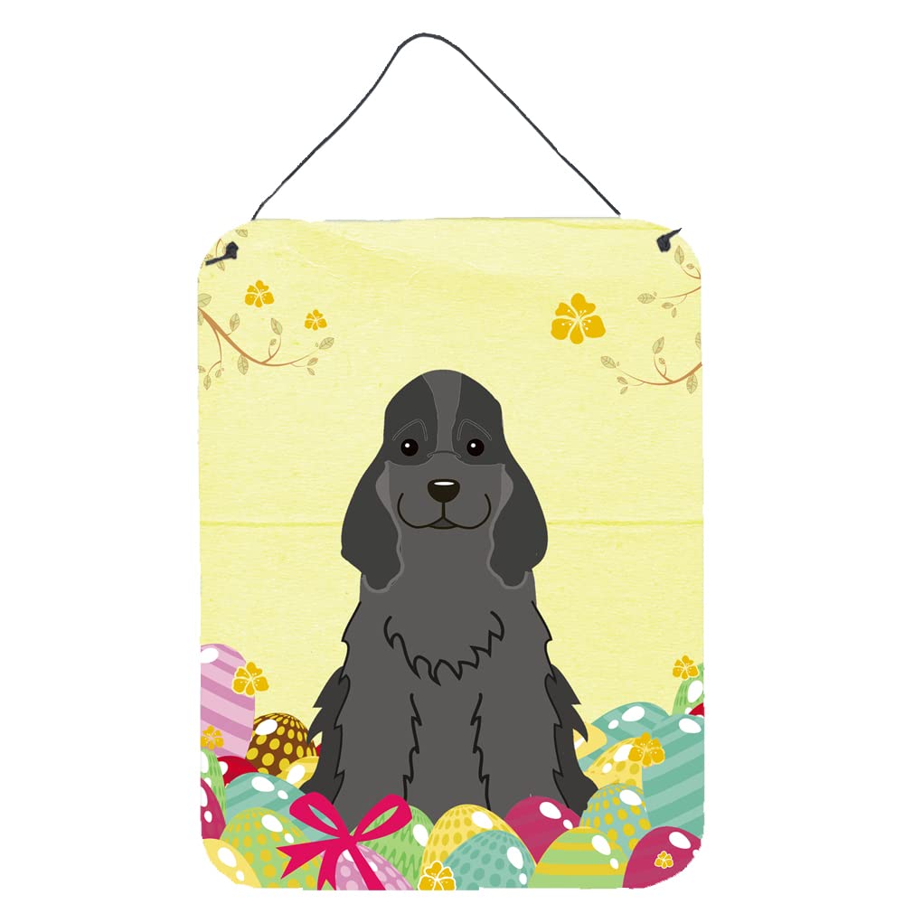 Easter Eggs Design with Dog Wall or Door Hanging Prints