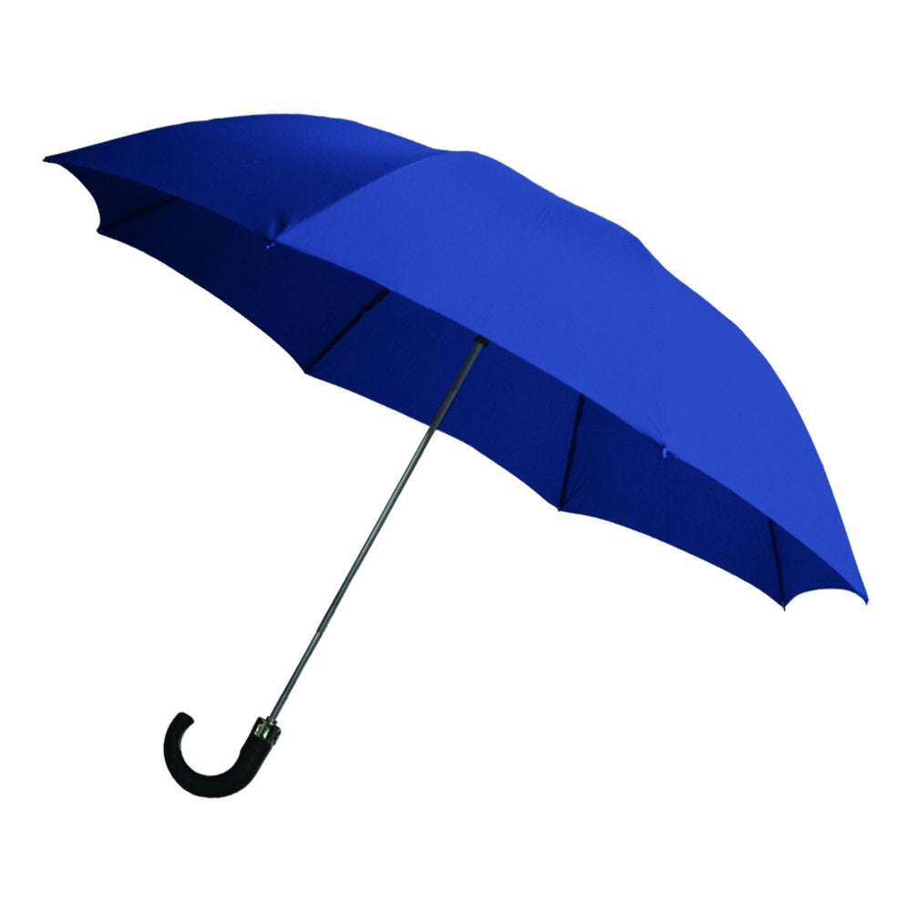 Rainbrella 2-Fold Auto Open Umbrella With Sleeve And Plastic Hook Handle, Blue, 42, 48135