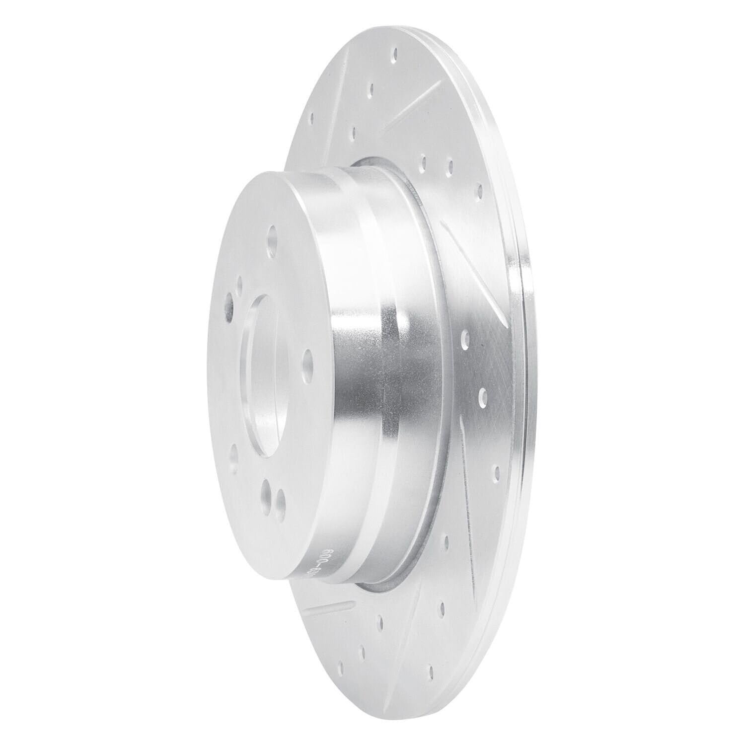 R1 Concepts Brake Rotor Drilled and Slotted Silver EDZ-63035L
