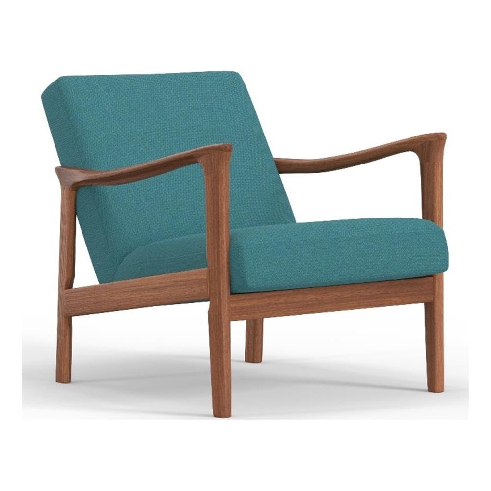 Zephyr Lounge Chair, Turquoise