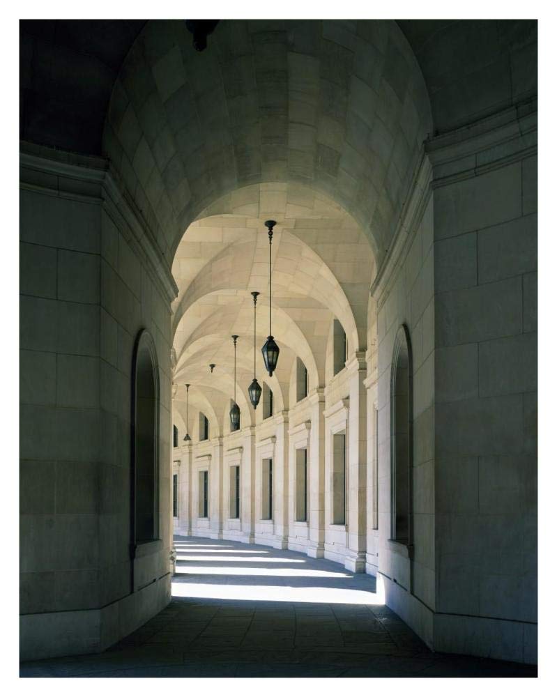 Arched architectural detail in the Federal Triangle located in Washington, D.C.-Paper Art-30x37”