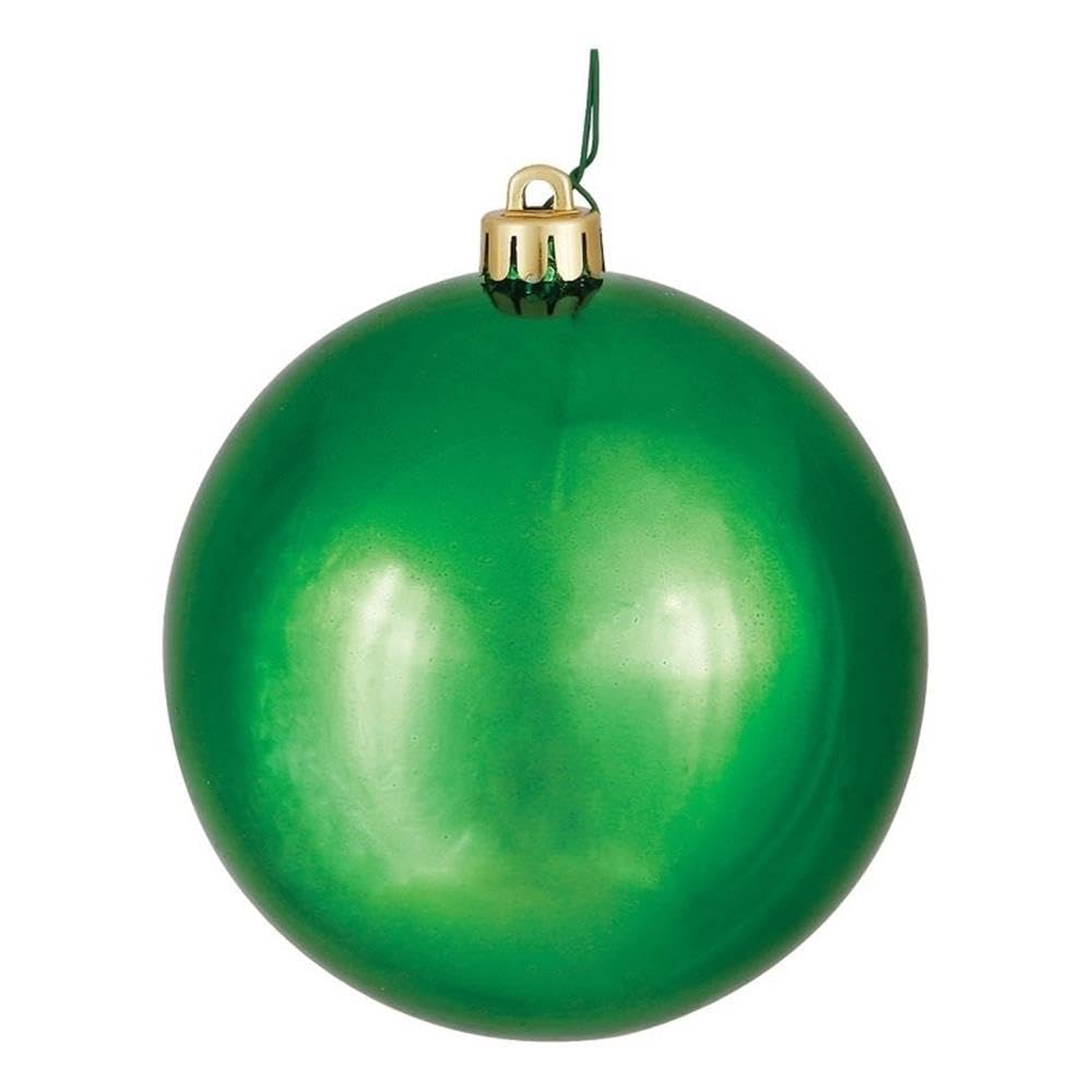 Casafoyer  3” Green Shiny Ball UV Drilled 12/Bag - N590804DSV - (Pack Of 2)