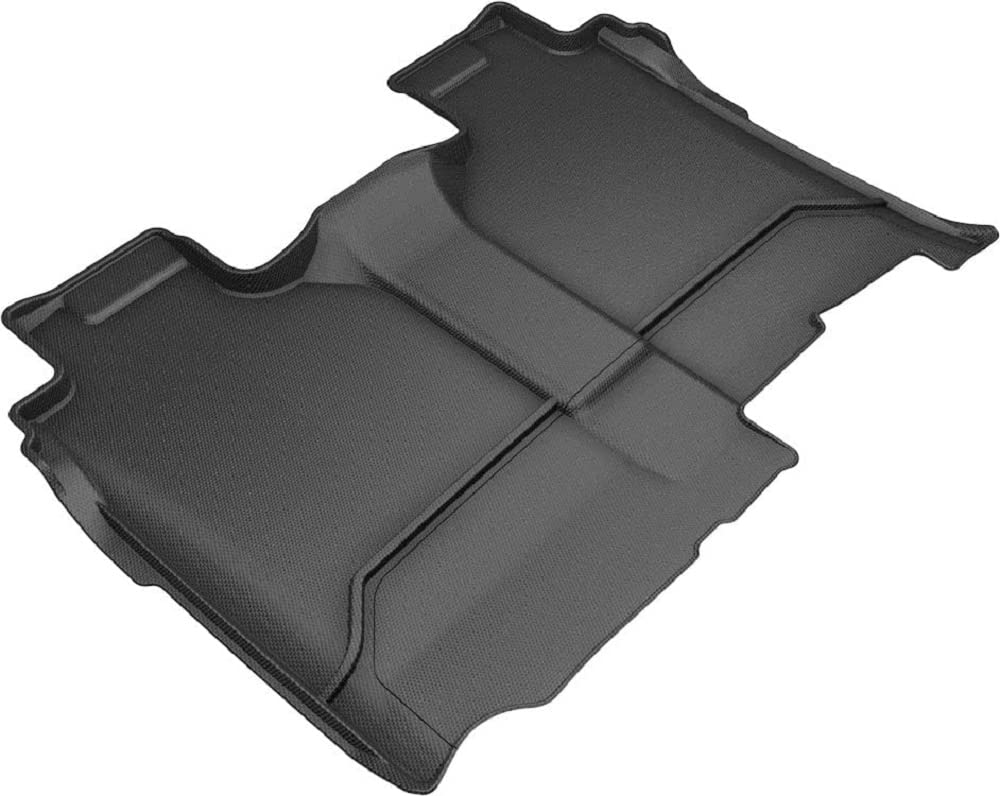 3D MAXpider GMC SIERRA 1500 / CHEVROLET SILVERADO 1500 CREW CAB 2019-2022 KAGU BLACK R2 (TRIM TO FIT UNDERSEAT BOX)