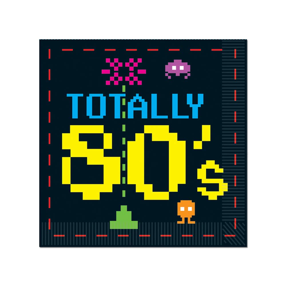 80s Luncheon Napkins (Pack of 12)
