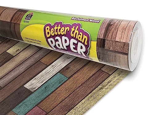 Casafoyer Teacher Created Resources Better Than Paper Bulletin Board Roll, Reclaimed Wood - (Pack Of 2)