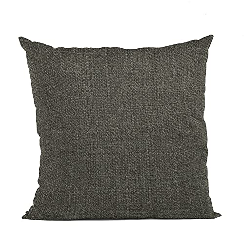 Plutus Mascara Wall Textured Solid, With Open Weave. Luxury Throw Pillow - Double sided  20 x 20”