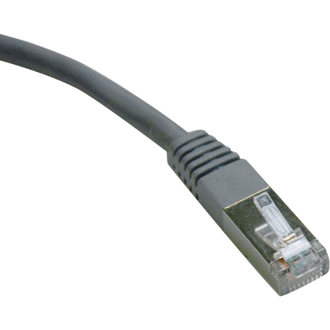 100FT CAT5E PATCH CABLE GRAY MOLDED SHIELDED STP RJ45 M/M 350MHZ