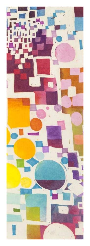 Multicolor Pattern III-Paper Art-14x38”