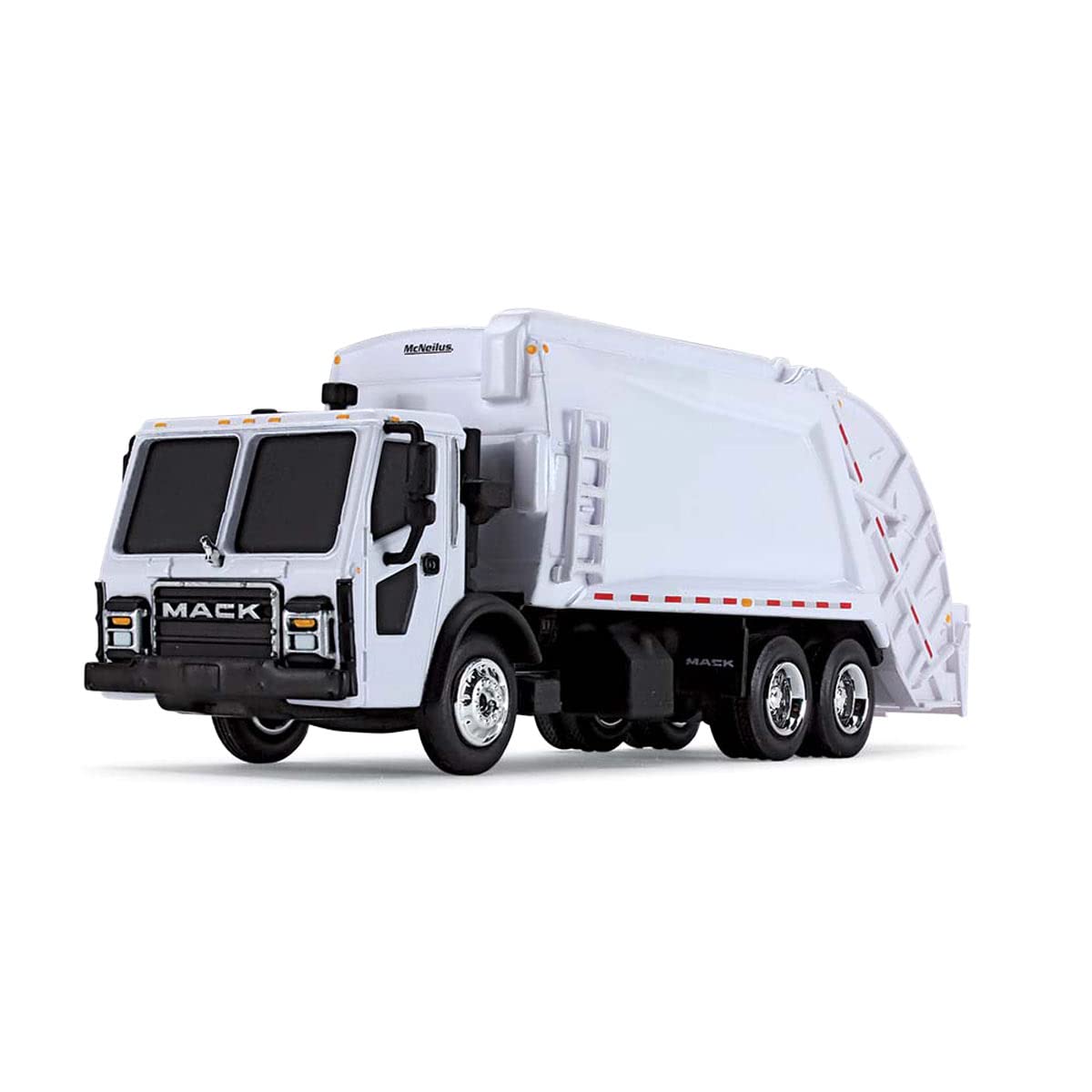 Mack LR with McNeilus Rear Load Refuse Body White 1/87 (HO) Diecast Model by First Gear