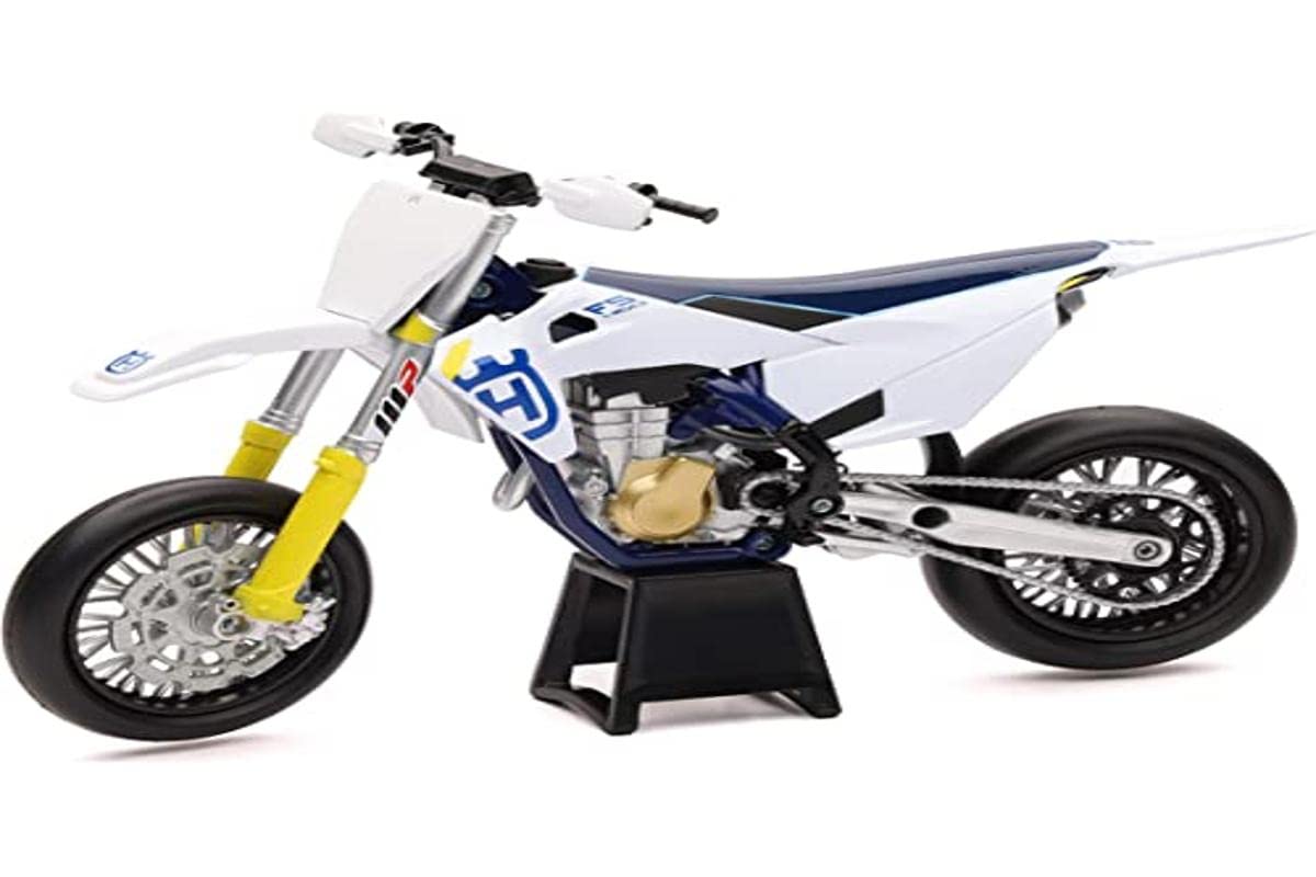 Fs450 White And Blue 1/12 Diecast Motorcycle Model By New Ray 58163