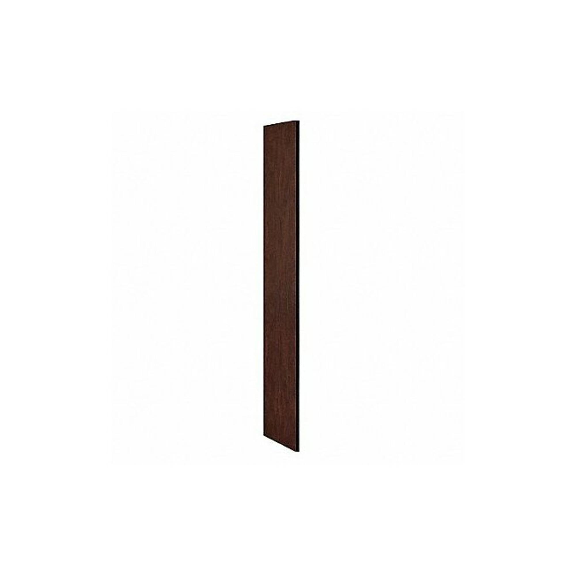 Side Panel - for 6 Feet High - 18 Inch Deep Designer Wood Locker - without Sloping Hood - Mahogany