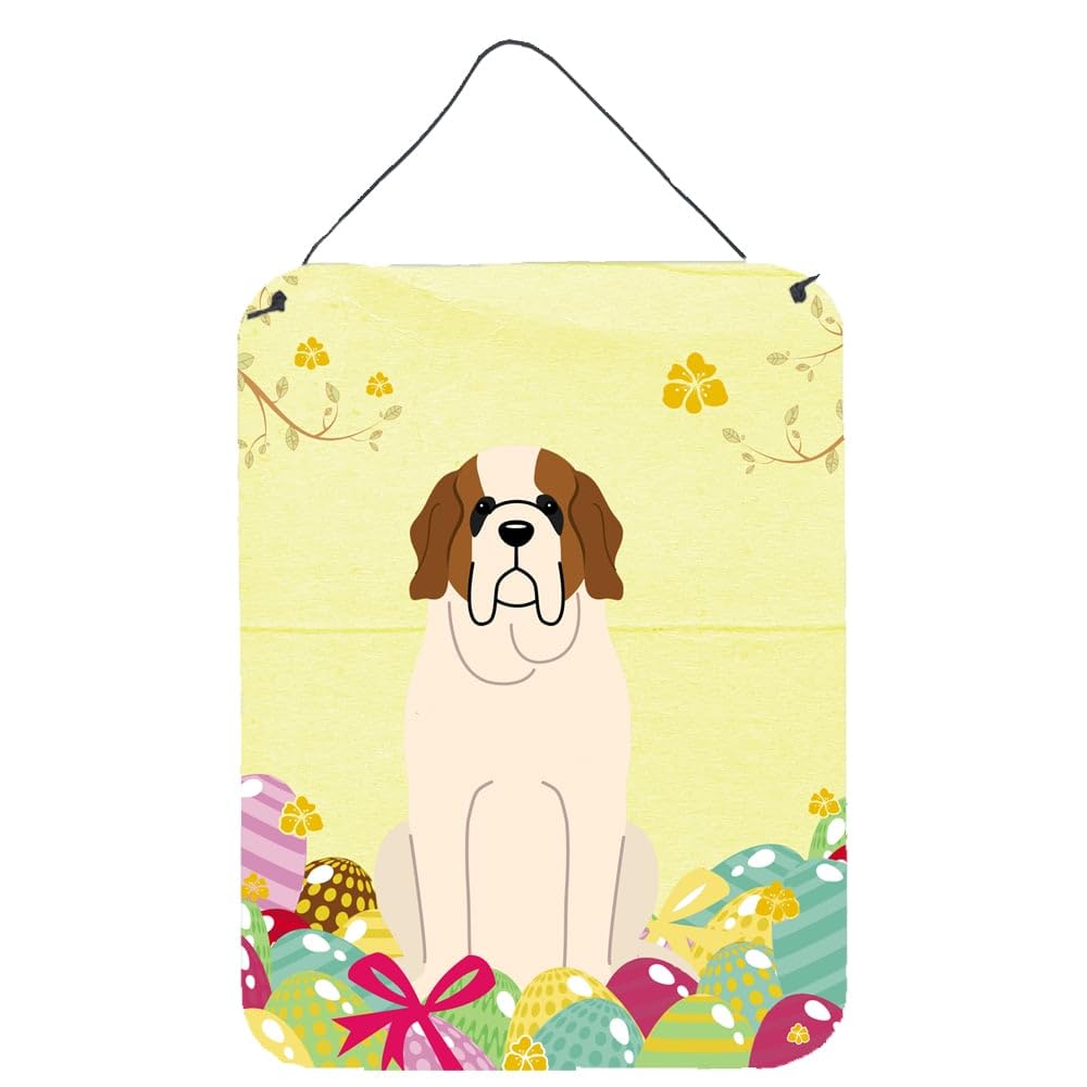 Easter Eggs Design with Dog Wall or Door Hanging Prints
