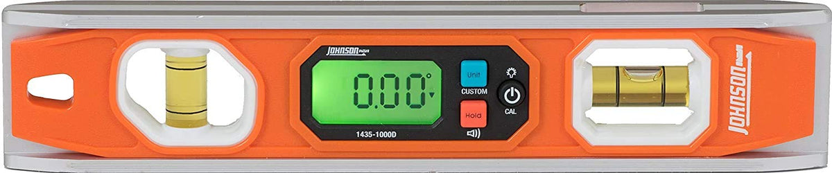 Johnson Level & Tool 1435-1000D Magnetic Programmable Digital Torpedo Level, 10, Orange, 1 Level