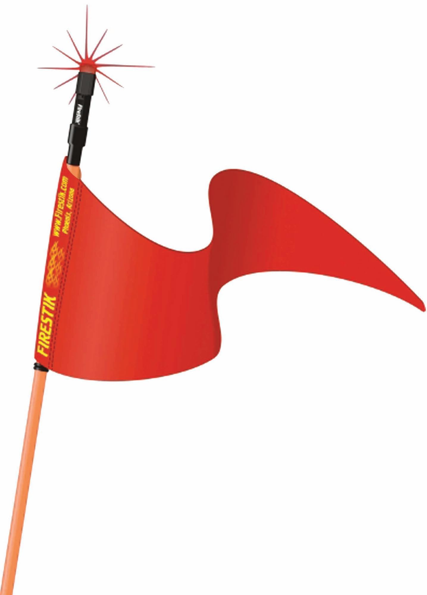 FIRESTIK - SR3-O 3 ORANGE STROBE READY STIK WITH 3/8X24 THREADED BASE & SAFETY FLAG