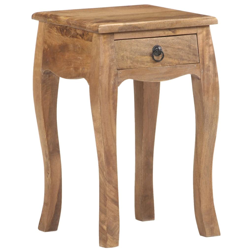 vidaXL Bed Cabinet 11x11"x18.1" Solid Mango Wood"