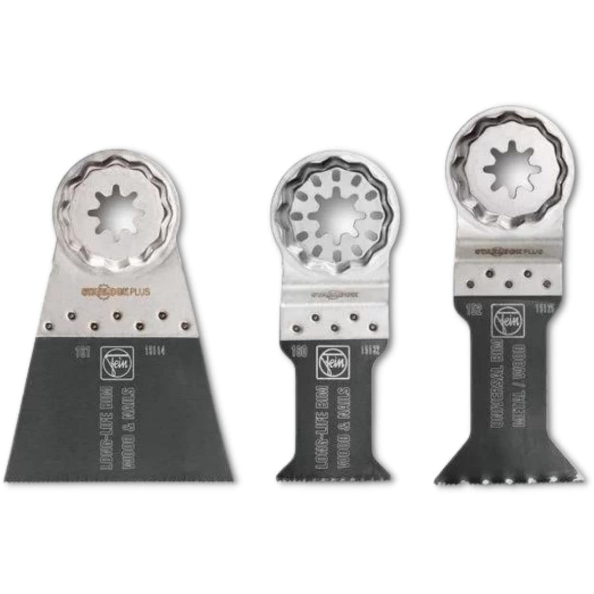 Fein E-Cut Combo Set Saw Blades For Universal Use - Precision, Standard, Universal, Starlockplus Mount, 3-Pack - 35222952090