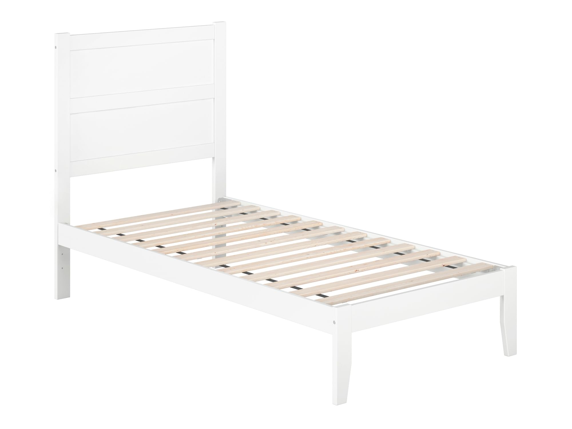 NoHo Twin Platform Bed in White