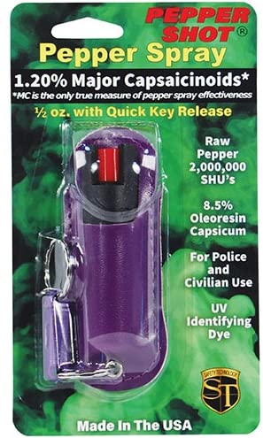 Pepper Shot 1.2% MC 1/2 oz Halo Holster Purple