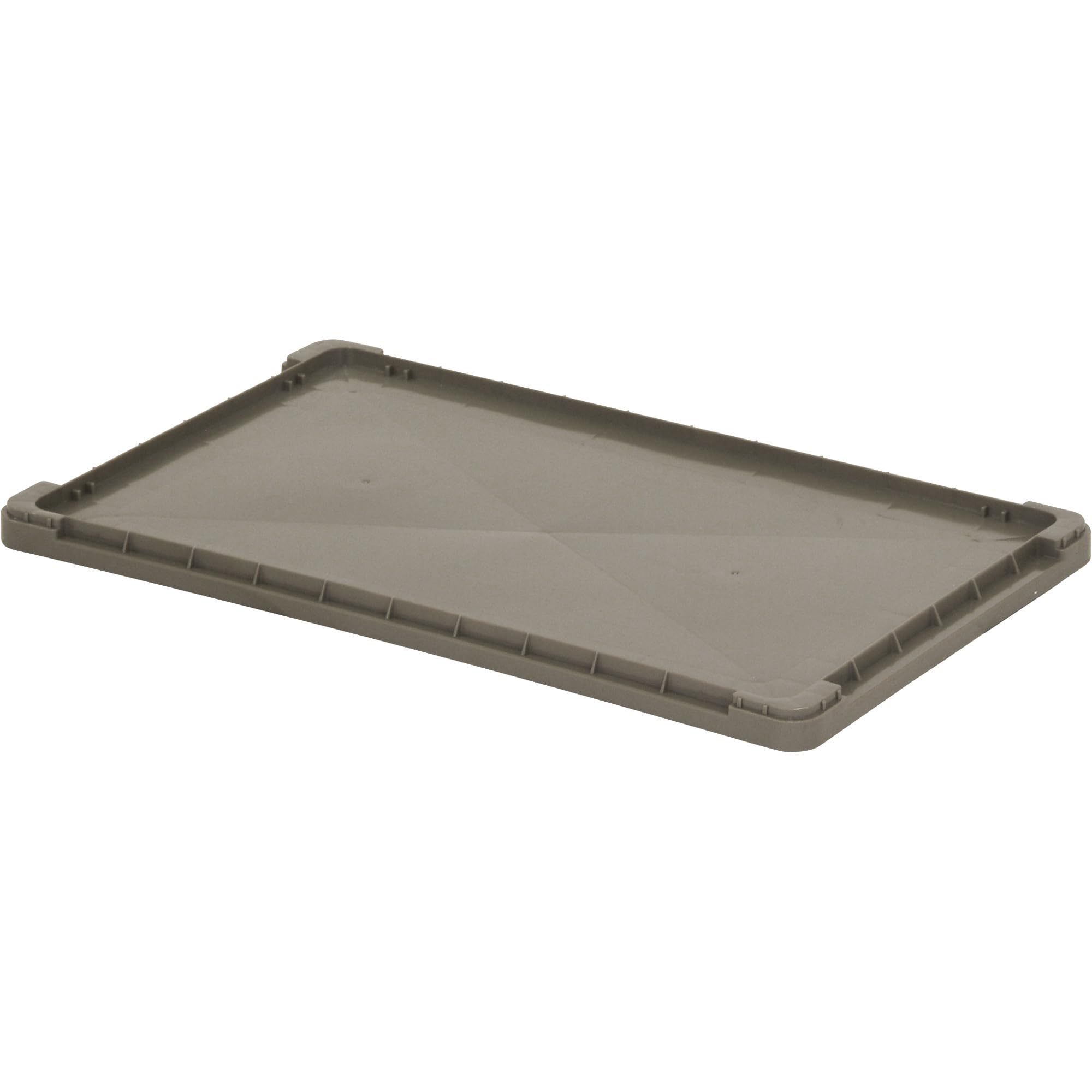 Tote Box Lid, for use with RSO02415-5, RSO02415-7 and RSO02415-9, gray, Made in USA , (Pack of 2)