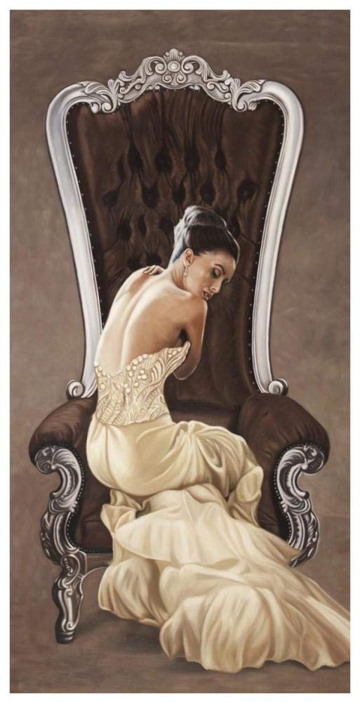 Beautiful Queen I-Paper Art-38x74”