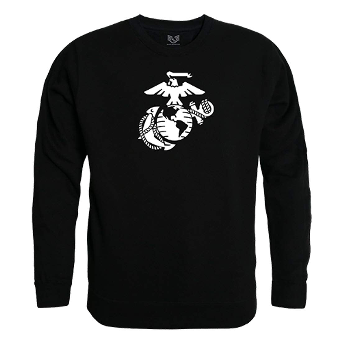 Graphic Crewneck, Marines 3, Black, M
