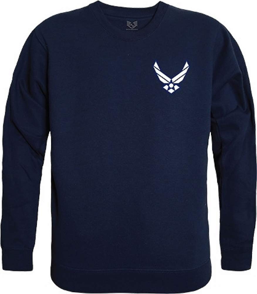 Graphic Crewneck, USAF Wing, Navy, S