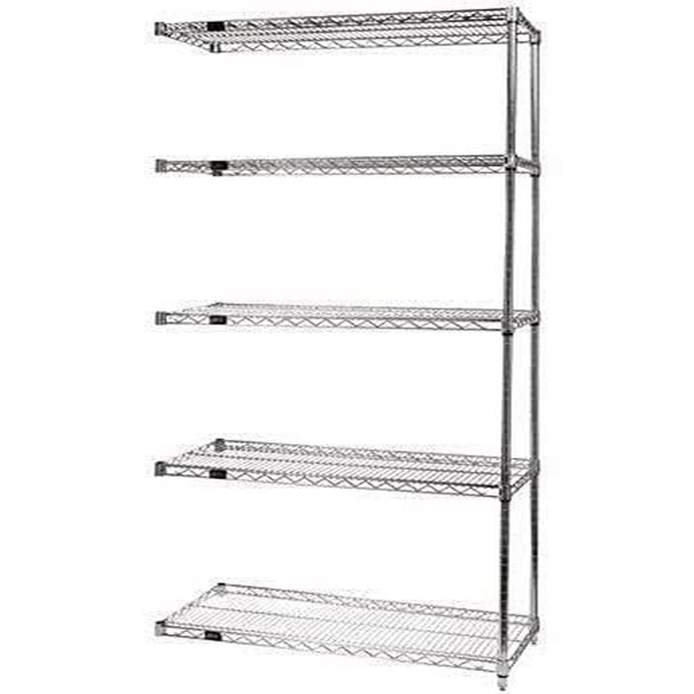 Wire 5 Shelf ADD-ON KIT Stainless 54in