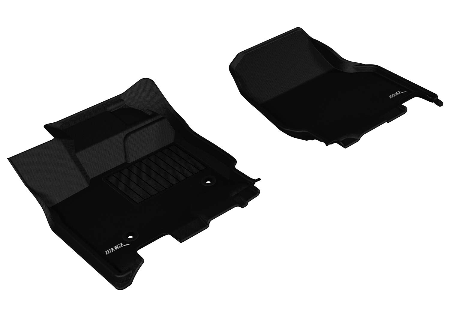 3D MAXpider FORD F-150 2015-2022 / F-150 LIGHTNING 2022 SUPERCREW KAGU BLACK R1 (2 EYELETS, NOT FIT 4X4 M/T FLOOR SHIFTERS)