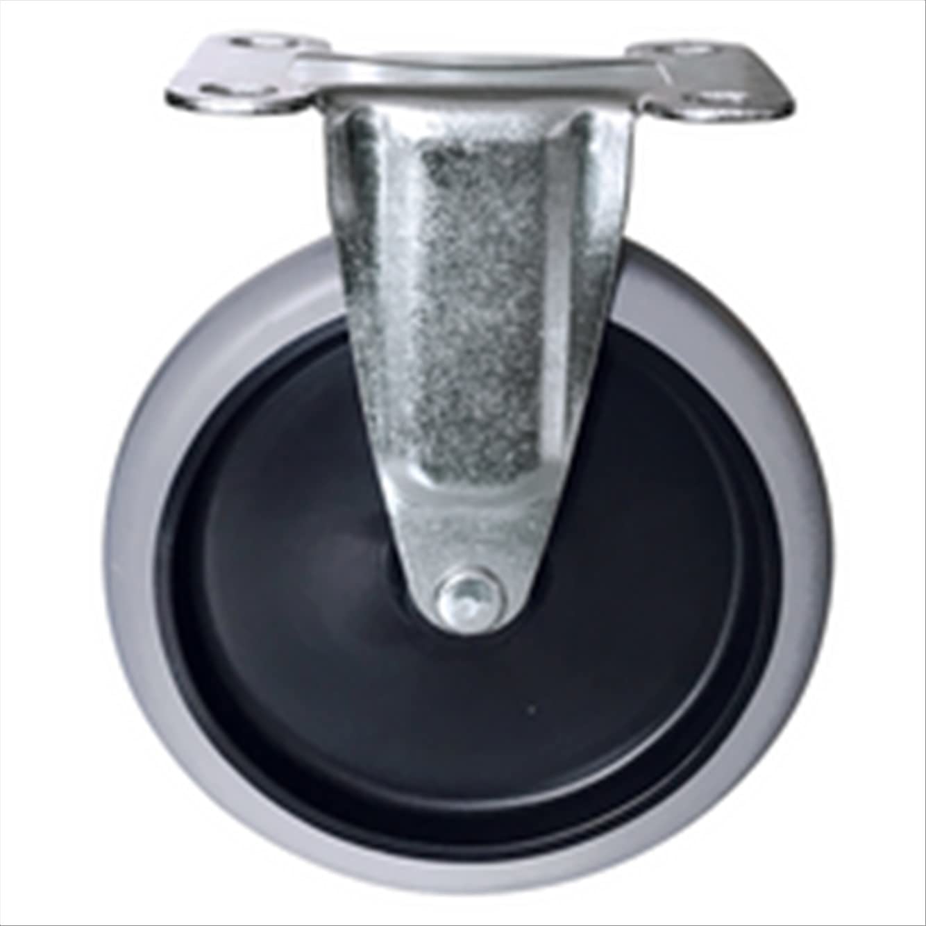 Caster, rigid, for polymer utility carts replacement