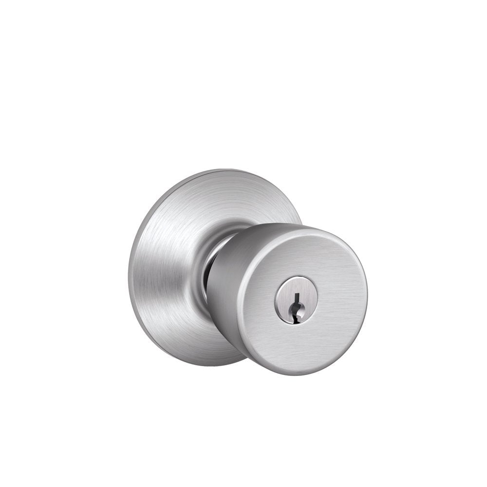 Schlage F51Vbel626 Bell Entry Knob, Brushed Chrome