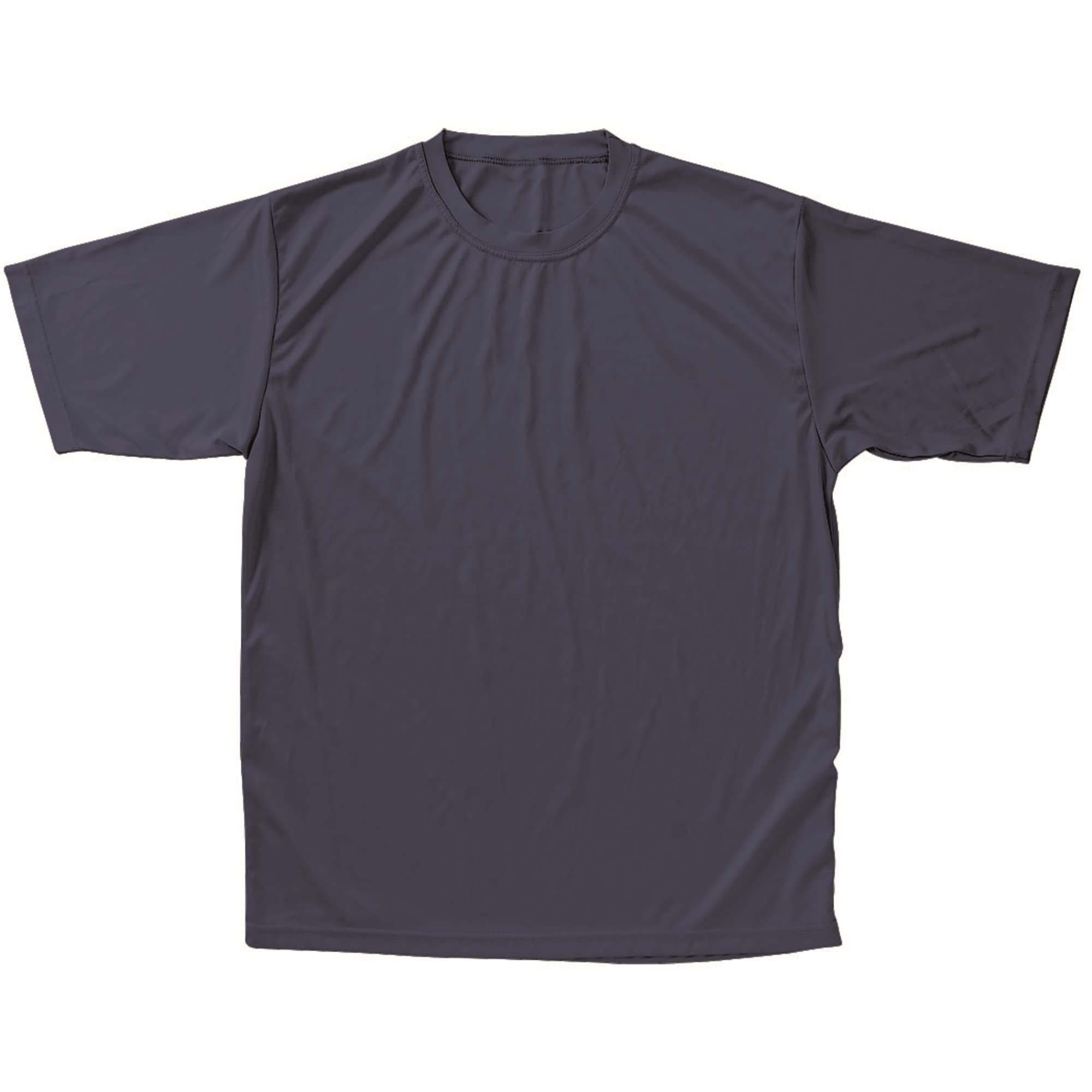T-SHIRT, MOISTURE MANAGEMENT- ADULT-NAVY-2X