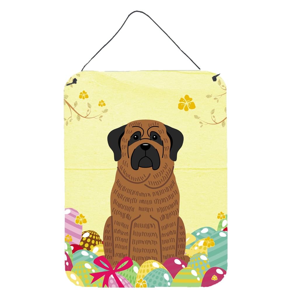 Easter Eggs Design with Dog Wall or Door Hanging Prints